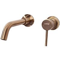 Смеситель для раковины высокий Hansberge H211BR, бронза