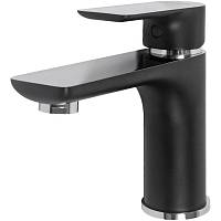 Смеситель для раковины Hansberge H1099BC, черный/хром