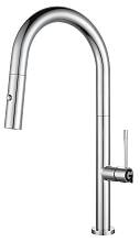 Rivelato Смеситель для кухни Asti U-обр. с выдвижной лейкой D-35мм cromo арт.