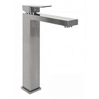 Смеситель для раковины высокий Hansberge H2070NK, никель