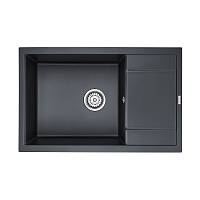 Кухонная мойка Paulmark Verlass PM317850-BLM, черный металлик