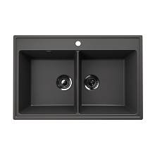 Кухонная мойка Ulgran Quartz Ruma 780-09, мокрый асфальт