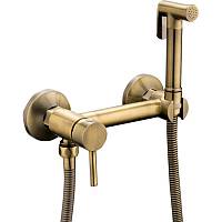 Гигиенический душ со смесителем Haiba HB5510-4, бронза