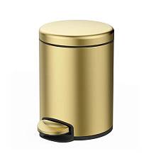 Мусорное ведро Raglo R360.106.03 с педалью для открывания, сатин золотой
