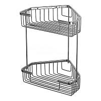 Полка угловая двойная Maretti AC58R335-2, хром