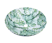 Раковина чаша Bronze de Luxe Flora 3008, зеленый
