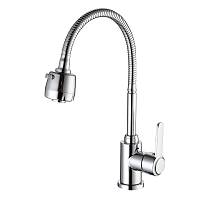 Смеситель для кухни с гибким изливом и режимом душ FRUD R42052-30, хром