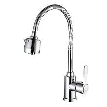 Смеситель для кухни с гибким изливом и режимом душ FRUD R42052-30, хром