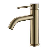 Смеситель для раковины Voda VSL26MG, золотой сатин