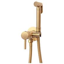 Смеситель встраиваемый с гигиеническим душем Hansberge H3099MG, матовое золото