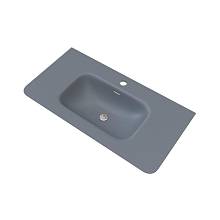 Раковина встраиваемая Knotlor ГРАЦИЯ FWB110900GRM, графит, 90 см