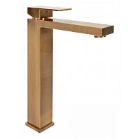 Смеситель для раковины высокий Hansberge H2070BR, бронза