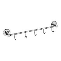 Планка с крючками для полотенец Haiba HB9015-5, хром