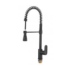 Смеситель для кухни с гибким изливом и режимом душ Savol S-002802H, черный