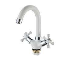 Смеситель для раковины Frud R13332, белый/хром