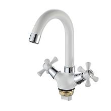 Смеситель для раковины Frud R13332, белый/хром