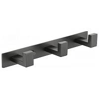 Планка с 3 крючками Grocenberg AC0013BG, графит