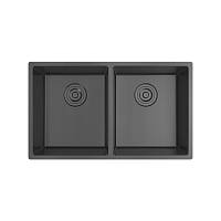 Кухонная мойка Rivelato 7444 CT/UN2, pvd черный