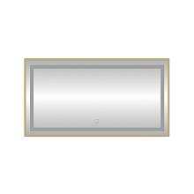 Зеркало с подсветкой LED Fixsen FX-2080G прямоугольное 80х60 см, золотой сатин