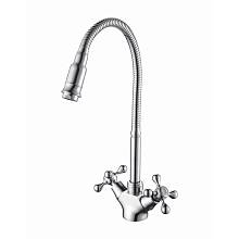 Смеситель для кухни с гибким изливом D-Lin D156810-Q, хром