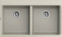 RIVELATO Мойка AXEL 90-2D  2-чаши 870*520мм topazio арт.