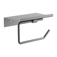 Держатель для туалетной бумаги с полочкой Maretti Torino-GM TRGM51P12, оружейная сталь