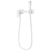 Смеситель с гигиеническим душем Hansberge H0077WW, белый