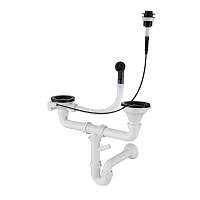 Сифон для кухонной мойки Rivelato 13G14PB4-P2A, черный