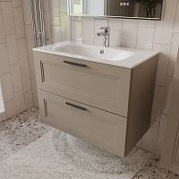 Тумба с раковиной подвесная (80см) Terminus Classik CLA10802200501O, капучино