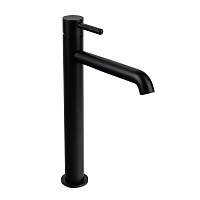 Смеситель для раковины высокий FILARETE Roun FL6020BL, черный