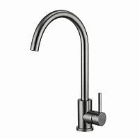 Смеситель для кухни FRAP F40899-9, оружейная сталь