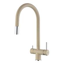 Смеситель для кухни с подключением фильтра Rivelato Trevi 2433505, темно-бежевый