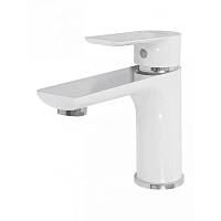 Смеситель для раковины Hansberge H1099W, белый/хром