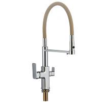 Смеситель для кухни с подключением к фильтру Savol S-L1809-12, хром/бежевый