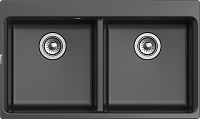 RIVELATO Мойка AXEL 90-2D  2-чаши 870*520мм antracite арт.