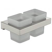 Стакан для ванной комнаты двойной Grocenberg AC0022NK, никель