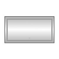 Зеркало с подсветкой LED Fixsen FX-2100F прямоугольное 100х80 см, графит