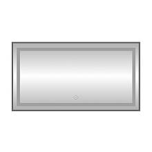 Зеркало с подсветкой LED Fixsen FX-2100F прямоугольное 100х80 см, графит