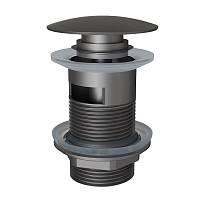 Донный клапан для раковины с переливом Knotlor BM9011GM, оружейная сталь