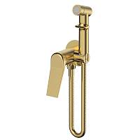 Гигиенический душ со смесителем встраиваемый ESKO SMHSHAGold, золотой сатин
