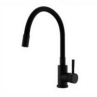Смеситель для кухни с гибким изливом WesnaArt EKO EKO05-140Black, черный