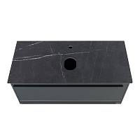 Столешница La Fenice Granite Black Olive Light Lappato 80 см, черная