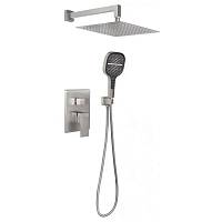 Душевая система встраиваемая (без излива) Hansberge H6070NK, никель