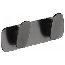 Планка с 2 крючками Grocenberg AC0052BG, графит