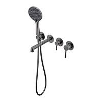 Смеситель для ванны встраиваемый Raglo R20.32.09, графит