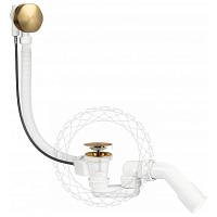 Слив-перелив (полуавтомат, 80 см.) FILARETE FL80GL, золотой сатин