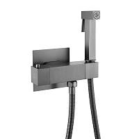 Гигиенический душ с термостатом Rose R965T, оружейная сталь