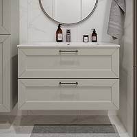 Тумба с раковиной подвесная (100см) Terminus Victoria VIC101002900301O, белый