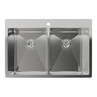 Кухонная мойка Rivelato Rinox 7450 2В, Нержавеющая сталь