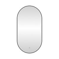 Зеркало с подсветкой LED Fixsen FX-3120F овальное 50х120 см, графит